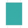 Store plissé vert pétrole 90x100 cm largeur du tissu 89,4 cm 532262532262