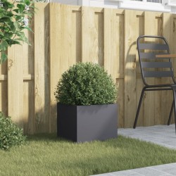 Jardinière anthracite 32x30x29 cm acier 532269532269