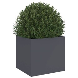 Jardinière anthracite 32x30x29 cm acier 532269532269