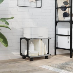 Support d'imprimante à 2 niveaux sonoma gris 41x28x33,5 cm 532272532272