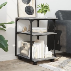 Support d'imprimante à 3 niveaux sonoma gris 43x48x64 cm 532273532273