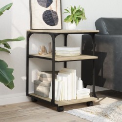 Support d'imprimante à 3 niveaux chêne sonoma 43x48x64 cm 532275532275