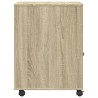 Support d'imprimante avec roulettes chêne sonoma 60x50x67 cm 532283532283