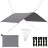 Bâche d'extérieur 4x4 m Gris 532290532290