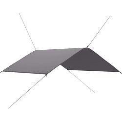 Bâche d'extérieur 4x4 m Gris 532290532290
