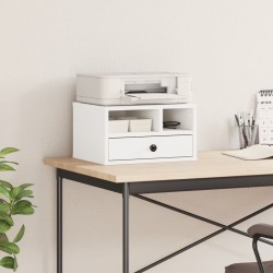 Support d'imprimante blanc 40x32x22,5 cm bois d'ingénierie 532291532291