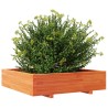 Jardinière cire marron 100x100x26,5 cm bois de pin massif 532293532293