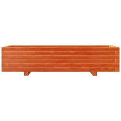 Jardinière cire marron 110x40x26,5 cm bois de pin massif 532298532298