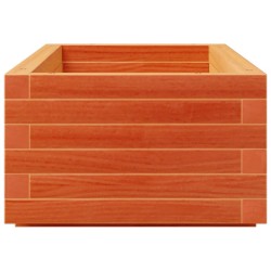 Jardinière cire marron 110x40x26,5 cm bois de pin massif 532298532298