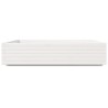 Jardinière blanc 110x110x26,5 cm bois de pin massif 532303532303