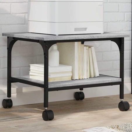 Support d'imprimante à 2 niveaux sonoma gris 50x40x38 cm 532309532309