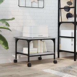 Support d'imprimante à 2 niveaux sonoma gris 50x40x38 cm 532309532309