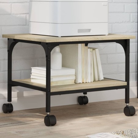 Support d'imprimante à 2 niveaux chêne sonoma 50x40x38 cm 532315532315