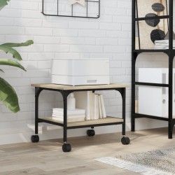 Support d'imprimante à 2 niveaux chêne sonoma 50x40x38 cm 532315532315