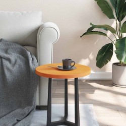 Dessus de table rond cire marron Ø40x2,5 cm bois de pin massif 532316532316