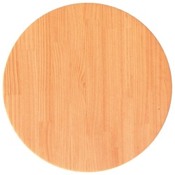 Dessus de table rond cire marron Ø40x2,5 cm bois de pin massif 532316532316