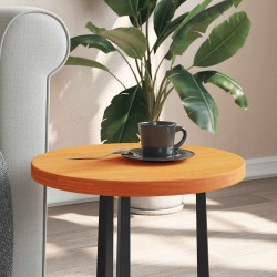 Dessus de table rond cire marron Ø40x2,5 cm bois de pin massif 532316532316
