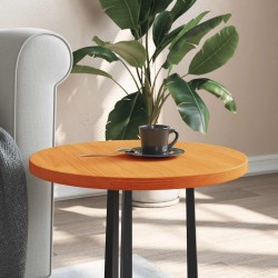 Dessus de table rond cire marron Ø50x2,5 cm bois de pin massif 532317532317