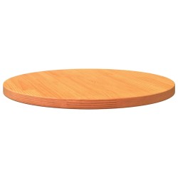 Dessus de table rond cire marron Ø70x2,5 cm bois de pin massif 532318532318
