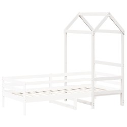 Toit de lit pour enfants blanc 98x70x176,5cm bois de pin massif 532319532319