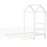 Toit de lit pour enfants blanc 98x70x176,5cm bois de pin massif 532319532319
