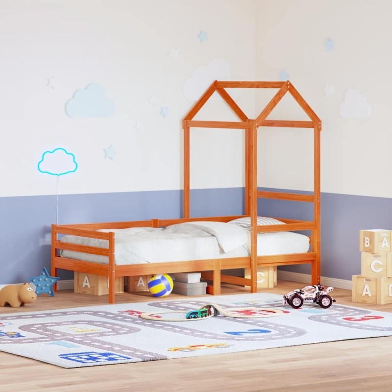 Toit de lit pour enfants 108x70x176,5 cm bois de pin massif 532322532322