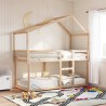 Toit de lit pour enfants 203x95,5x142 cm bois de pin massif 532323532323