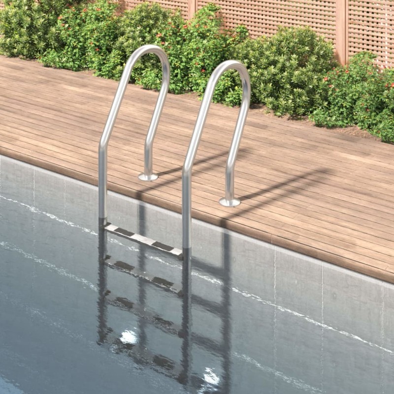 Échelle de piscine 54x38x184,5 cm acier inoxydable 304 532325532325