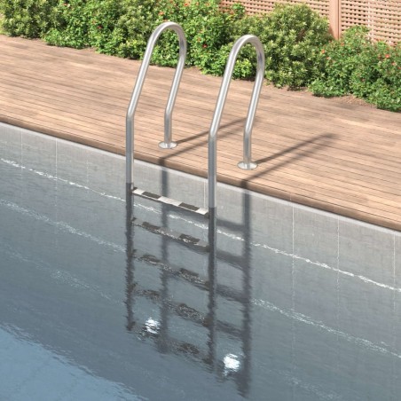 Échelle de piscine 54x38x211 cm acier inoxydable 304 532326532326