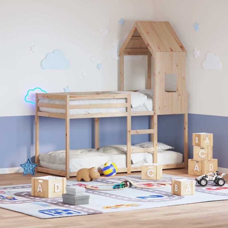 Toit de lit pour enfants 60x99x139,5 cm bois de pin massif 532329532329