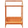 Banc avec toit cire marron 117,5x70x176,5 cm bois de pin massif 532330532330