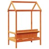 Banc avec toit cire marron 117,5x70x176,5 cm bois de pin massif 532330532330