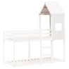 Toit de lit pour enfants blanc 55x99x139,5cm bois de pin massif 532331532331