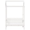 Banc avec toit blanc 117,5x70x176,5 cm bois de pin massif 532333532333
