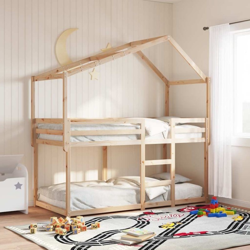 Toit de lit pour enfants 213x95,5x144,5 cm bois de pin massif 532334532334
