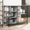 Chariot de cuisine sonoma gris 100x45x89,5 cm bois d'ingénierie 532342532342