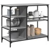 Chariot de cuisine sonoma gris 100x45x89,5 cm bois d'ingénierie 532342532342