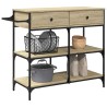 Chariot de cuisine chêne sonoma 105x42x95 cm bois d'ingénierie 532350532350