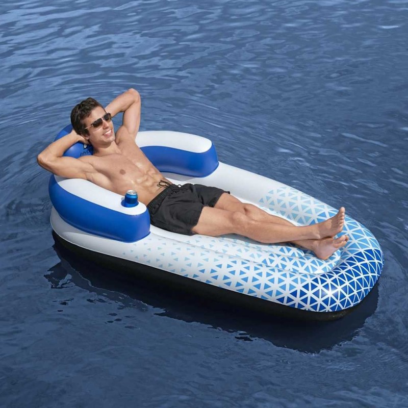 Bestway Chaise longue flottante Hydro Force 183x97 cm Bleu 532354532354