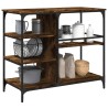 Chariot de cuisine chêne fumé 100x45x89,5 cm bois d'ingénierie 532359532359