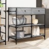 Chariot de cuisine sonoma gris 105x42x95 cm bois d'ingénierie 532361532361