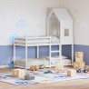 Toit de lit pour enfants blanc 60x99x139,5cm bois de pin massif 532363532363