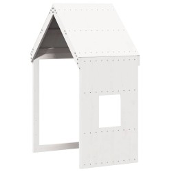Toit de lit pour enfants blanc 60x99x139,5cm bois de pin massif 532363532363