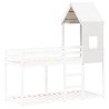 Toit de lit pour enfants blanc 60x99x139,5cm bois de pin massif 532363532363