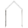 Toit de lit pour enfants blanc 60x99x139,5cm bois de pin massif 532363532363