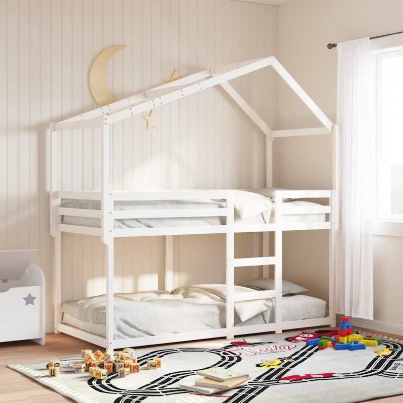 Toit de lit pour enfants 203x80,5x142 cm bois de pin massif 532365532365