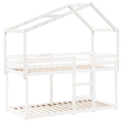 Toit de lit pour enfants 203x80,5x142 cm bois de pin massif 532365532365