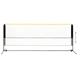Filet de badminton réglable 400x103x94-158 cm Métal  532370532370