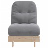 Canapé-lit futon avec matelas 60x206x11 cm bois massif de pin 532374532374