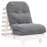 Canapé-lit futon avec matelas 60x206x11 cm bois massif de pin 532375532375